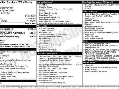 Certified 2023 Cadillac Escalade ESV V w/ LPO, ONYX Package AWD/4WD image 40