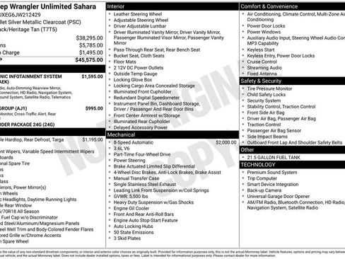 Used 2018 Jeep Wrangler Unlimited Sahara image 8