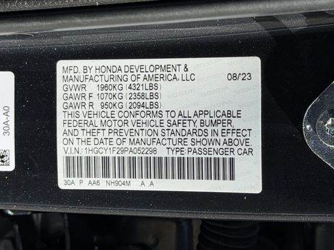 Certified 2023 Honda Accord LX image 28
