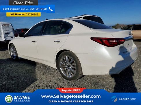 Used 2021 INFINITI Q50 Luxe w/ Cargo Package image 3