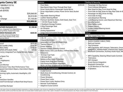 Certified 2024 Toyota Camry SE w/ Cold Weather Package AWD/4WD image 23