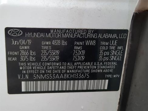 Used 2019 Hyundai Santa Fe Limited image 36