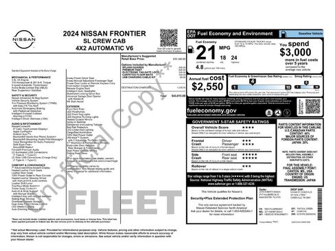 Used 2024 Nissan Frontier SL RWD image 44
