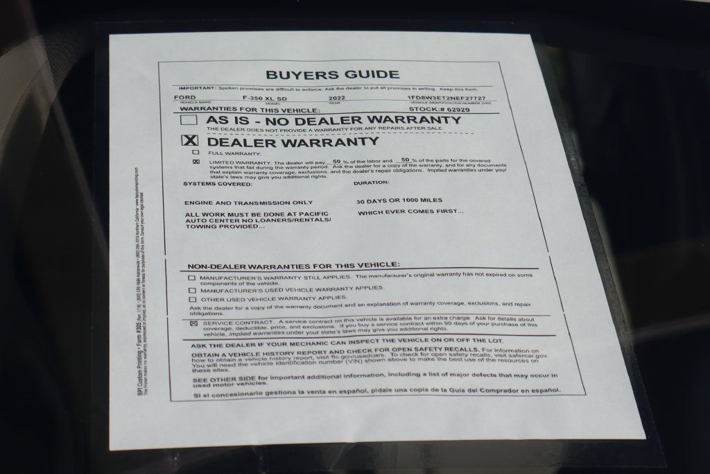 Used 2022 Ford F350 XL w/ Power Equipment Group RWD image 53