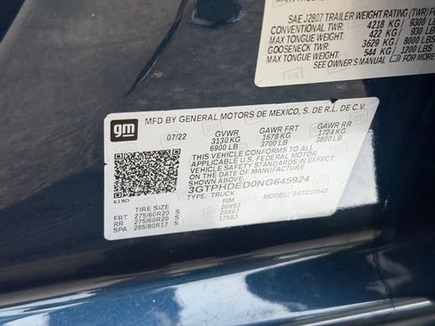 Used 2022 GMC Sierra 1500 SLT w/ SLT Premium Plus Package RWD image 20