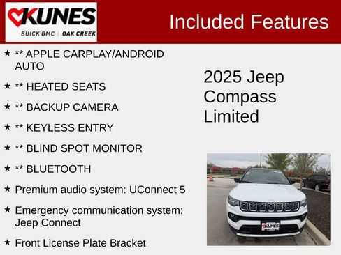 Used 2025 Jeep Compass Limited AWD/4WD image 2