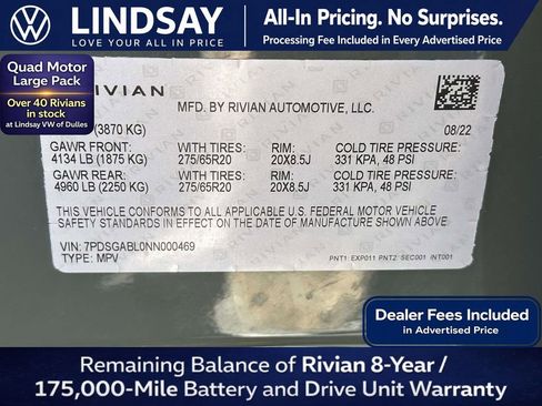 Used 2022 Rivian R1S Launch Edition AWD/4WD image 29