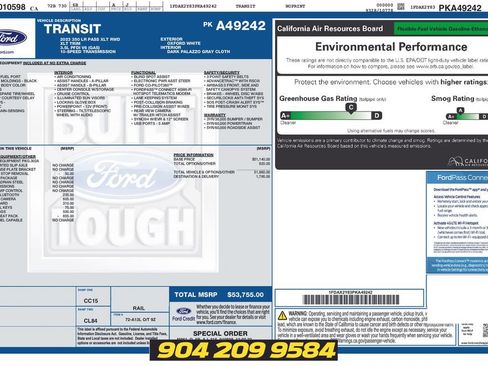 Used 2023 Ford Transit 350 XLT RWD image 2