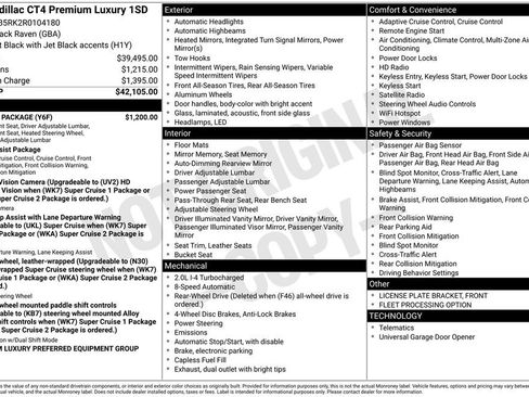 Used 2024 Cadillac CT4 Premium Luxury w/ Climate Package image 10