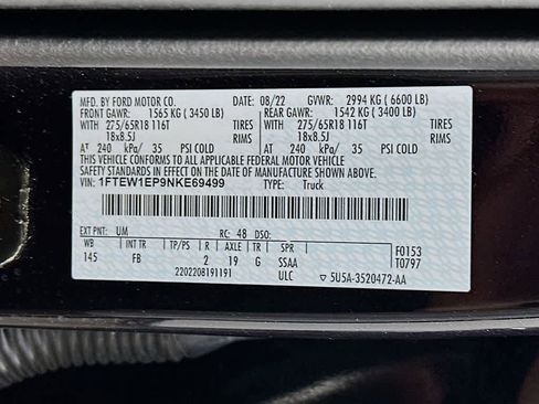 Used 2022 Ford F150 XLT w/ Equipment Group 302A High image 23