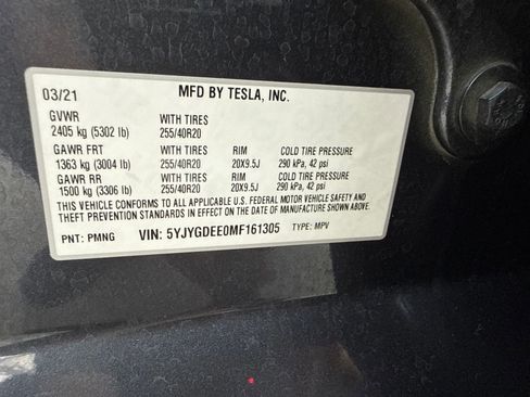 Used 2021 Tesla Model Y Long Range AWD/4WD image 49