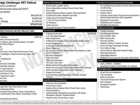 Used 2018 Dodge Challenger SRT Hellcat image 15
