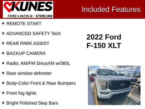 Used 2022 Ford F150 XLT w/ Equipment Group 302A High image 2