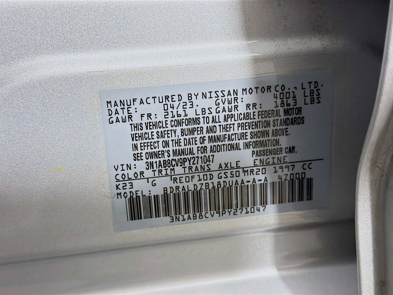 Used 2023 Nissan Sentra SV w/ All-Weather Package FWD image 29