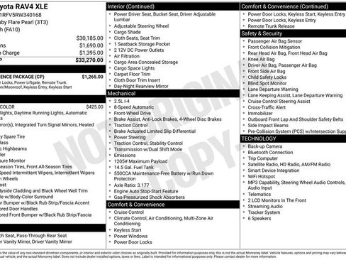Used 2024 Toyota RAV4 XLE w/ Convenience Package FWD image 2