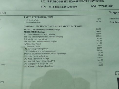 New 2025 Mercedes-Benz Sprinter 2500 image 47