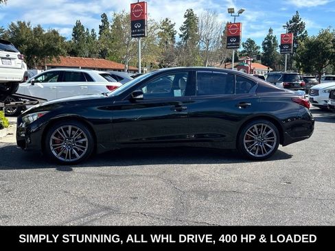 Certified 2023 INFINITI Q50 Red Sport 400 w/ Black Opal Edition image 9