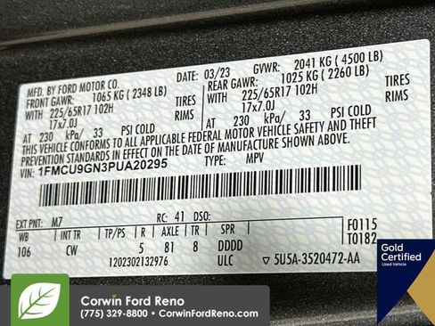 Certified 2023 Ford Escape Active w/ Tech Pack #1 AWD/4WD image 36