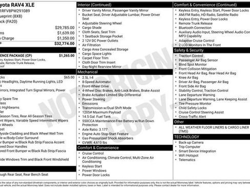 Used 2023 Toyota RAV4 XLE w/ Convenience Package FWD image 7