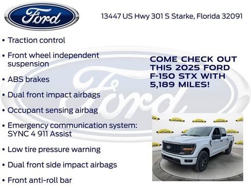 New 2025 Ford F150 STX w/ Equipment Group 200A image 20