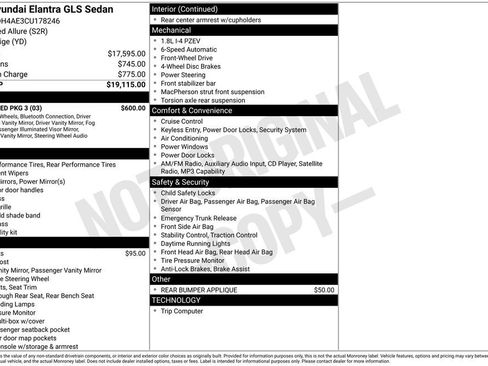 Used 2012 Hyundai Elantra GLS w/ Preferred Pkg 3 FWD image 5