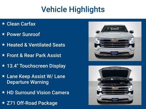 Used 2025 Chevrolet Silverado 1500 High Country w/ Z71 Off-Road Package AWD/4WD image 3