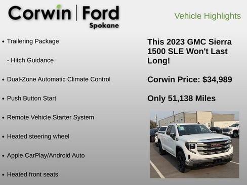 Used 2023 GMC Sierra 1500 SLE AWD/4WD image 11