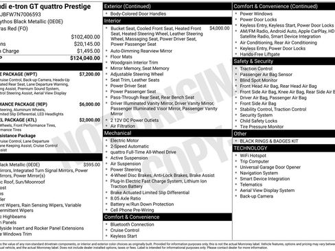 Used 2022 Audi e-tron GT Prestige w/ Prestige Package image 31