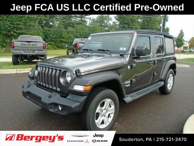 Certified 2021 Jeep Wrangler Unlimited Sport AWD/4WD image 1