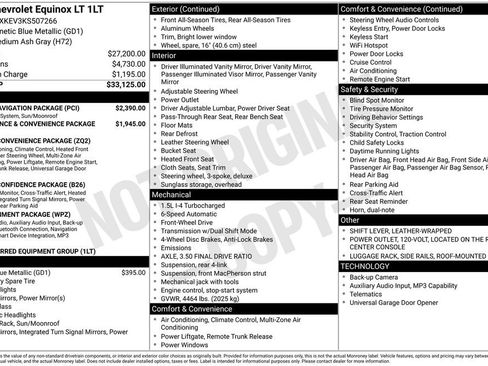 Used 2019 Chevrolet Equinox LT w/ Sun & Navigation Package FWD image 4