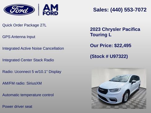 Used 2023 Chrysler Pacifica Touring-L FWD image 6