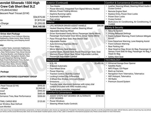 Used 2017 Chevrolet Silverado 1500 High Country AWD/4WD image 2