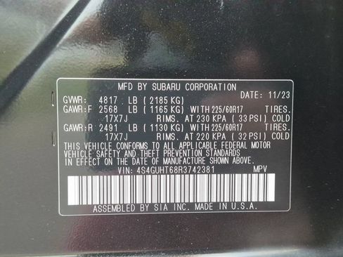Certified 2024 Subaru Crosstrek 2.5i Wilderness AWD/4WD image 25