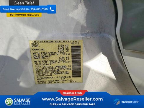 Used 2012 Nissan Xterra S w/ Value Package image 16