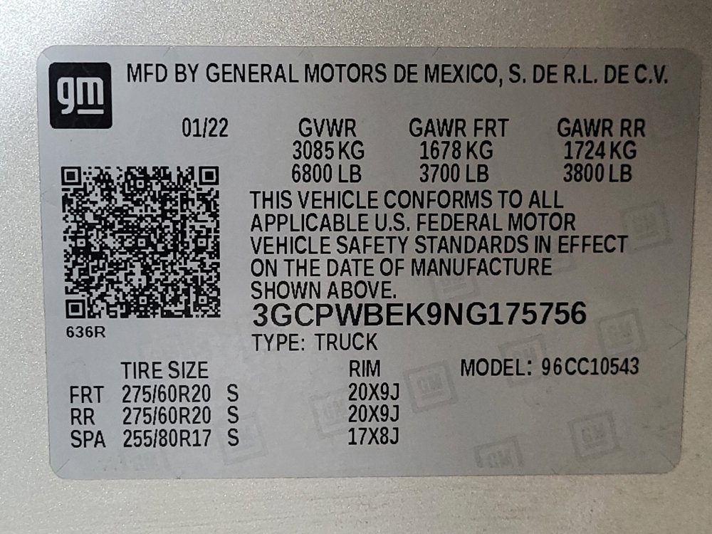 Used 2022 Chevrolet Silverado 1500 Custom w/ Safety Confidence Package RWD image 33