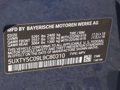 Used 2020 BMW X3 xDrive30i w/ Convenience Package image 37