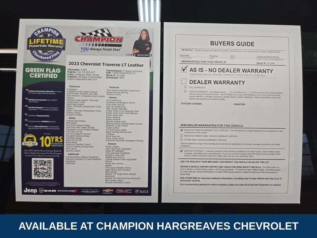 Certified 2023 Chevrolet Traverse LT w/ LT Premium Package AWD/4WD image 43