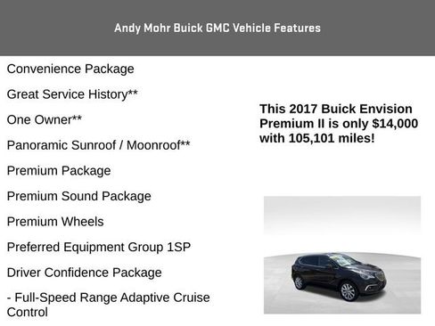 Used 2017 Buick Envision Premium w/ Driver Confidence Package AWD/4WD image 8