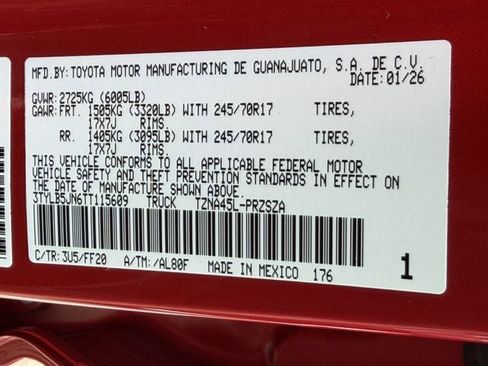 New 2026 Toyota Tacoma SR5 image 26