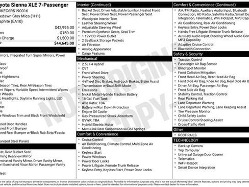 Used 2024 Toyota Sienna XLE FWD image 15