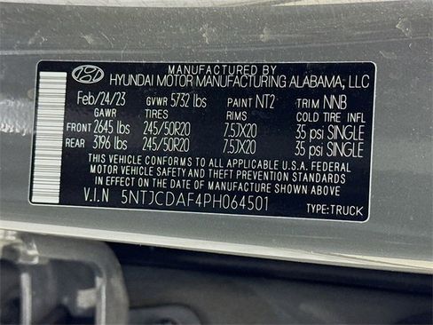 Used 2023 Hyundai Santa Cruz Night w/ Cargo Package image 45