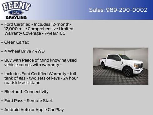 Certified 2022 Ford F150 XLT w/ Equipment Group 302A High AWD/4WD image 4