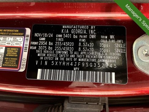 Used 2025 Kia Sorento EX w/ Panoramic Sunroof Package FWD image 43