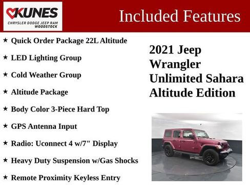 Used 2021 Jeep Wrangler Unlimited Sahara image 3