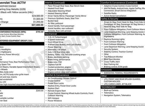 New 2025 Chevrolet Trax ACTIV w/ Driver Confidence Package image 26
