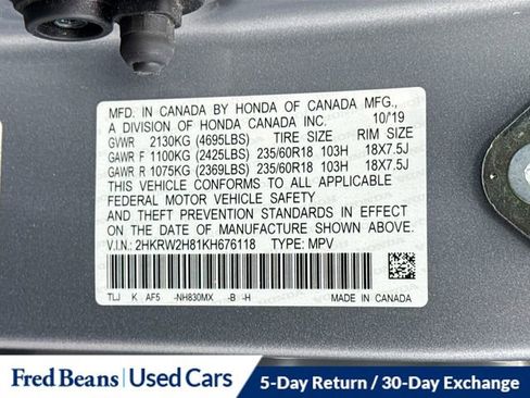 Used 2019 Honda CR-V EX-L image 34