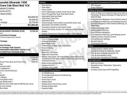 Used 2026 Chevrolet Silverado 1500 Custom w/ Turbomax Blackout Package RWD image 15