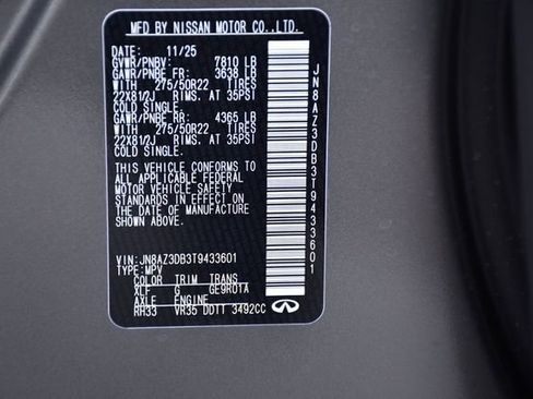 New 2026 INFINITI QX80 4WD w/ Sport Exterior Package image 42