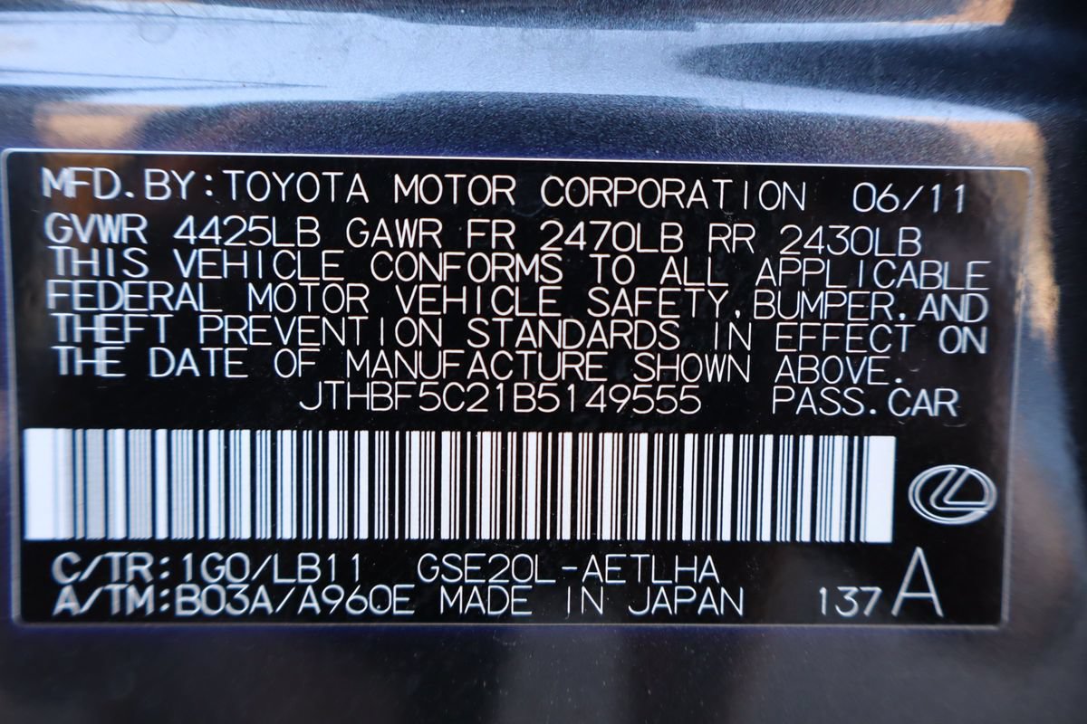 Used 2011 Lexus IS 250 w/ Premium Pkg Value Edition RWD image 45