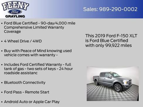 Certified 2019 Ford F150 XLT w/ Equipment Group 302A Luxury AWD/4WD image 5